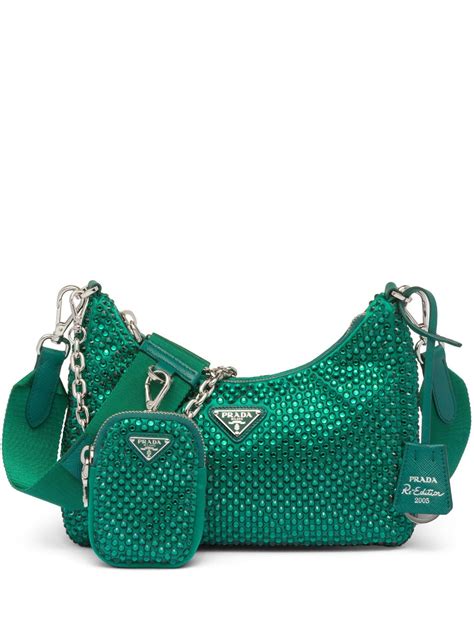 bolsa de cristales prada|bolsas de Prada para mujer.